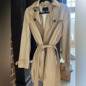 Classic tan trench coat by banana republic